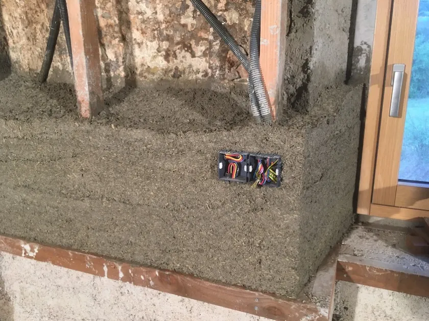 Gevelisolatie in kalk-hennep